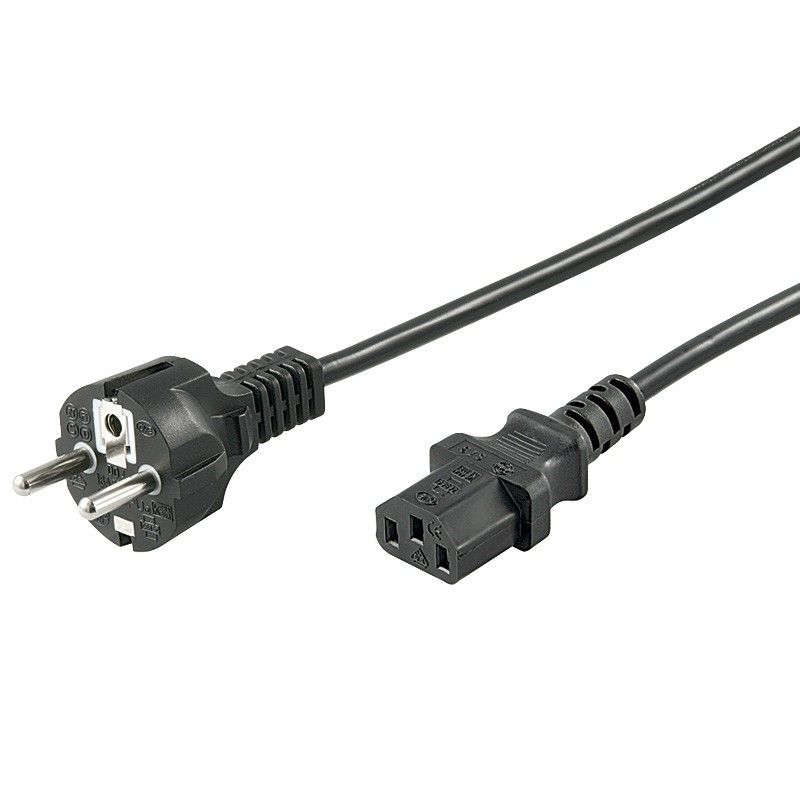 Power cable schuko to C13 5m black