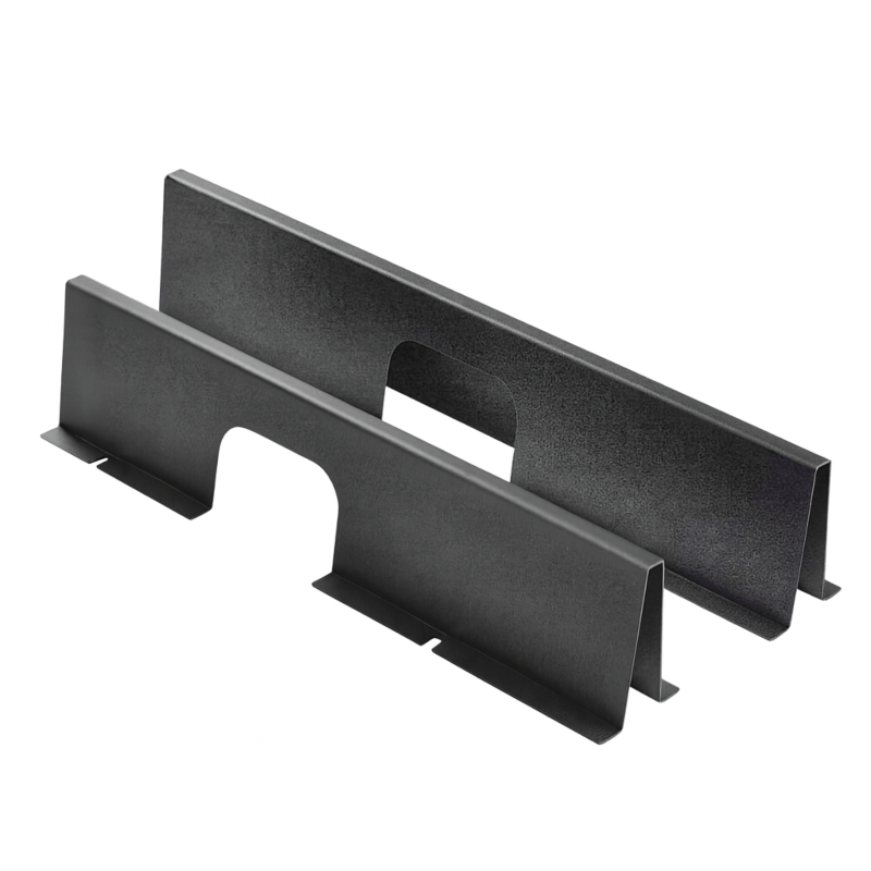 Datacenter network cable shielding trough, suitable for 800 mm wide racks