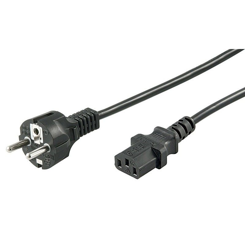 Power cord schuko to C13 1,50m black