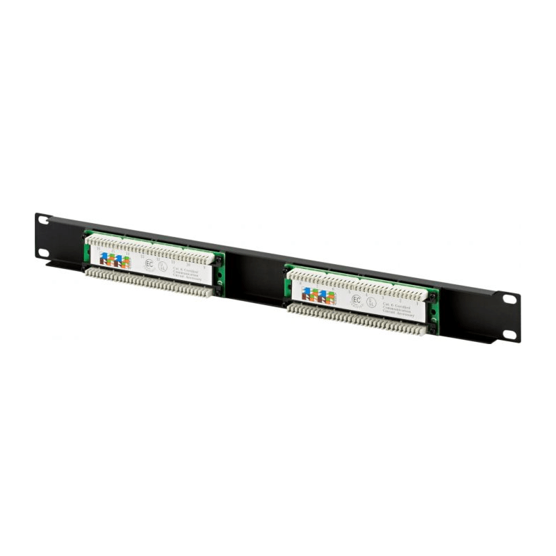 CAT5e UTP patch panel - 16 ports
