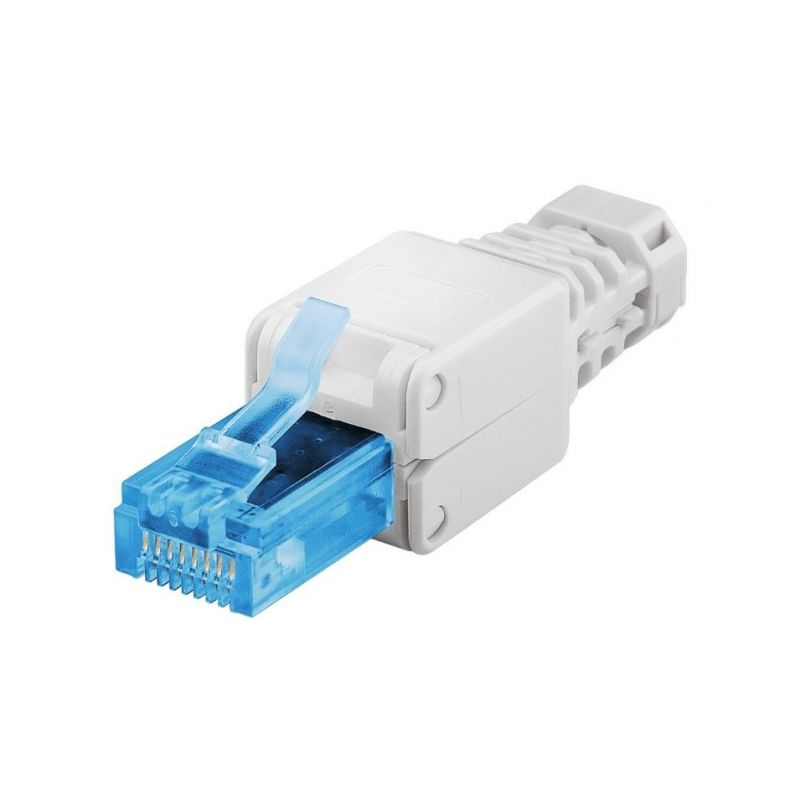 UTP CAT6a toolless RJ45 connector - for solid and stranded core