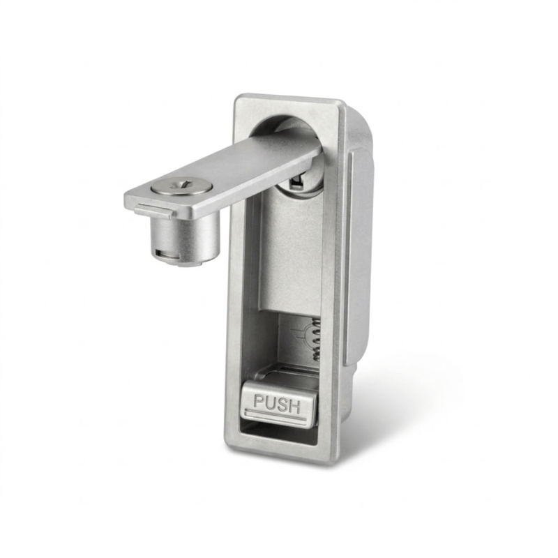 Standard door lock suitable for 9U-22U outdoor server cabinets