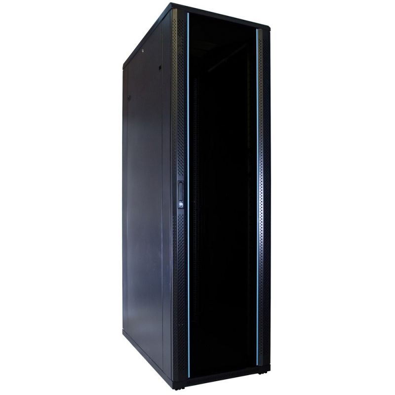 42U server rack with glass door 600x1000x2000mm (WxDxH)