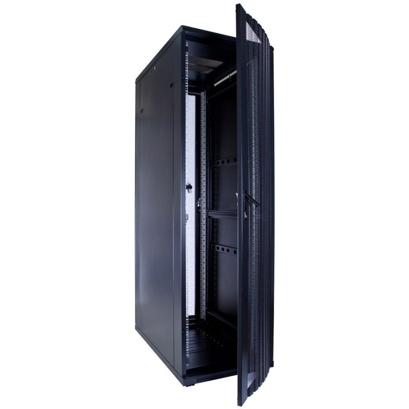 【在庫あり/即出荷可】 42U Buy server 600x1000x2000mm door perforated with rack 小物入れ