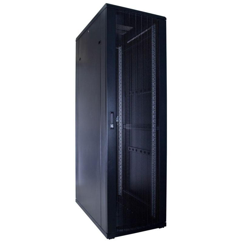 42U server rack with perforated door 600x1000x2000mm (WxDxH)