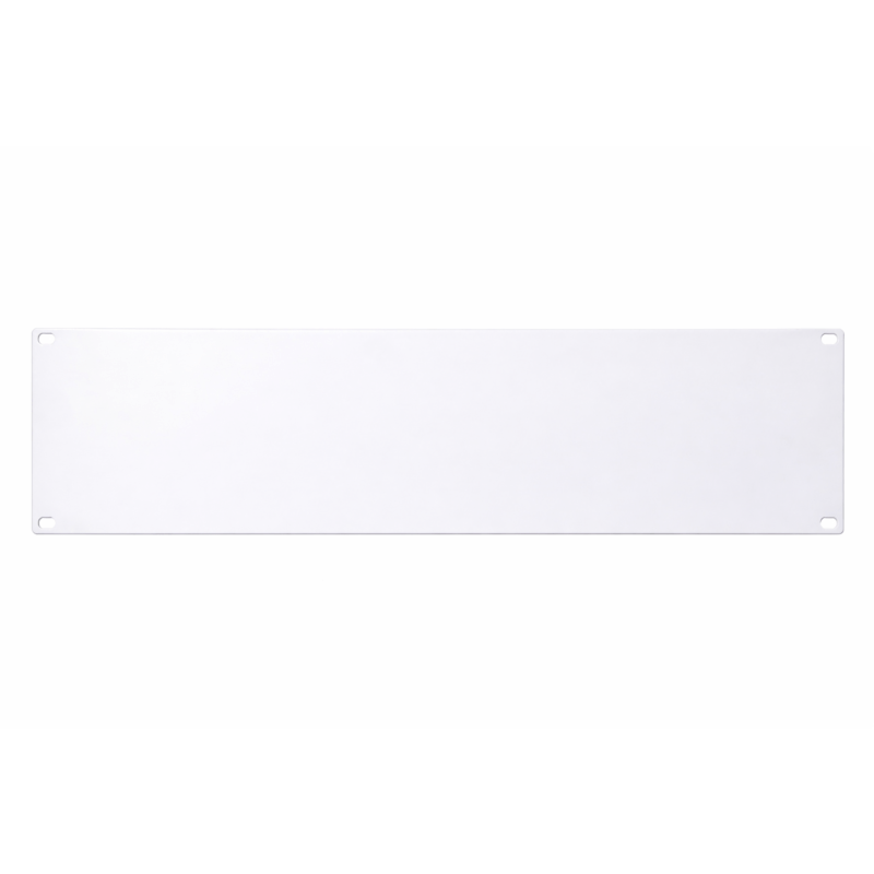19 inch cover panel - 3U white