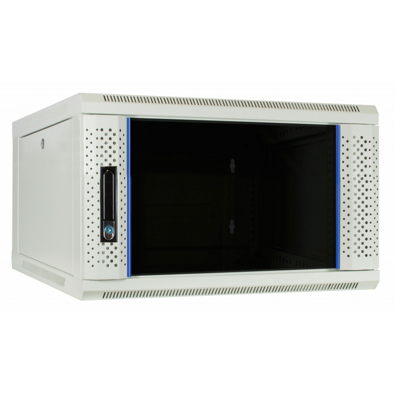 4U white wall mount server rack with glass door 600x600x280mm (WxDxH)