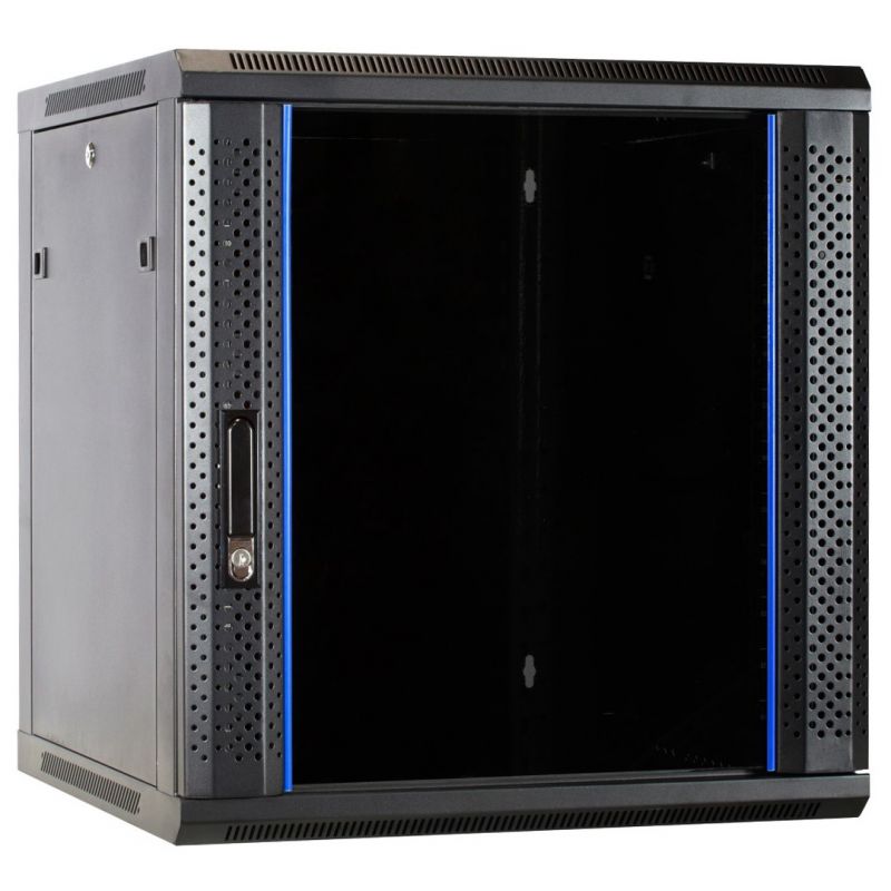 12U wall mount server rack with glass door 600x600x635mm (WxDxH)