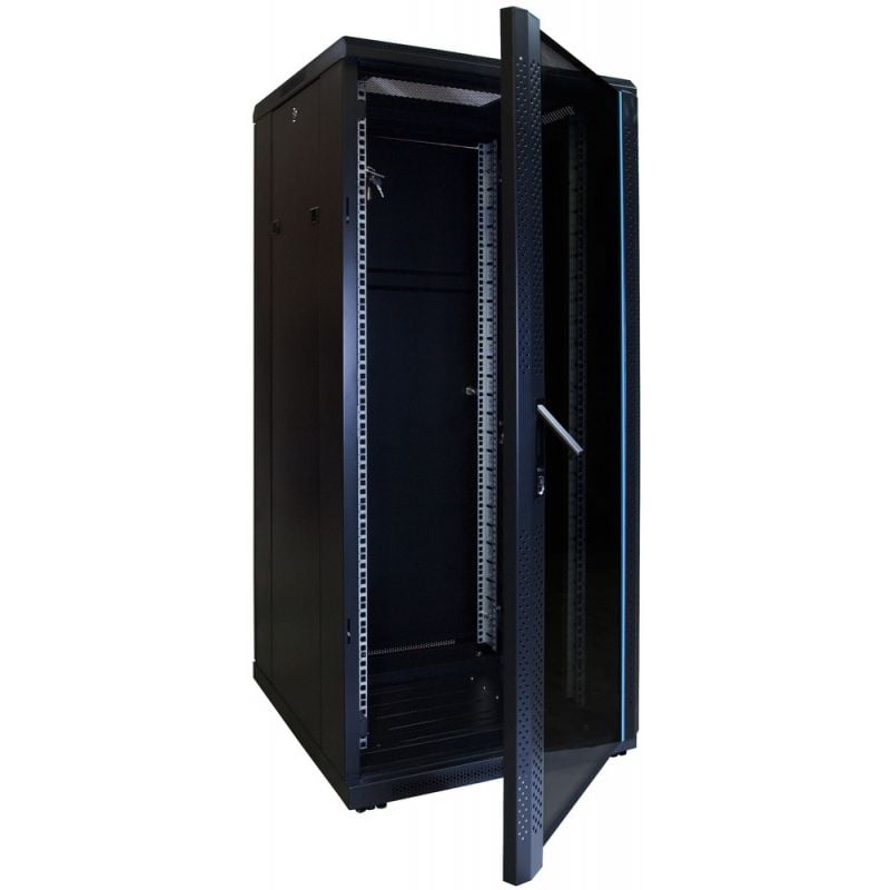 27u Server Rack With Glass Door