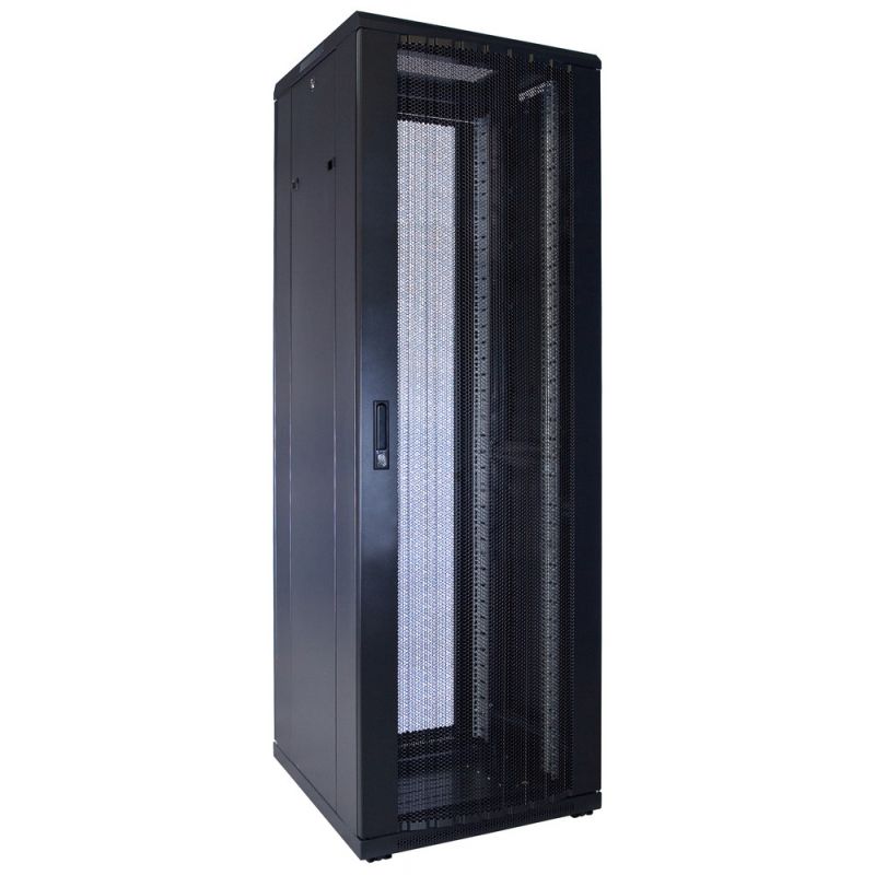 37U server rack with perforated door 600x600x1800mm (WxDxH)