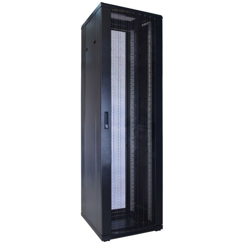 42U server rack with perforated door 600x600x2000mm (WxDxH)