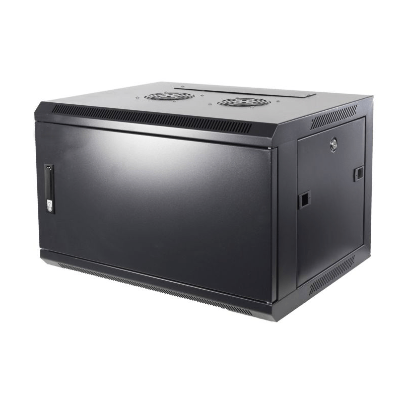 6U wall mount server rack with metal door 600x600x368mm (WxDxH)
