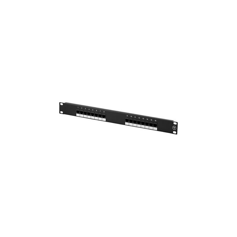CAT6 UTP patch panel - 16 ports