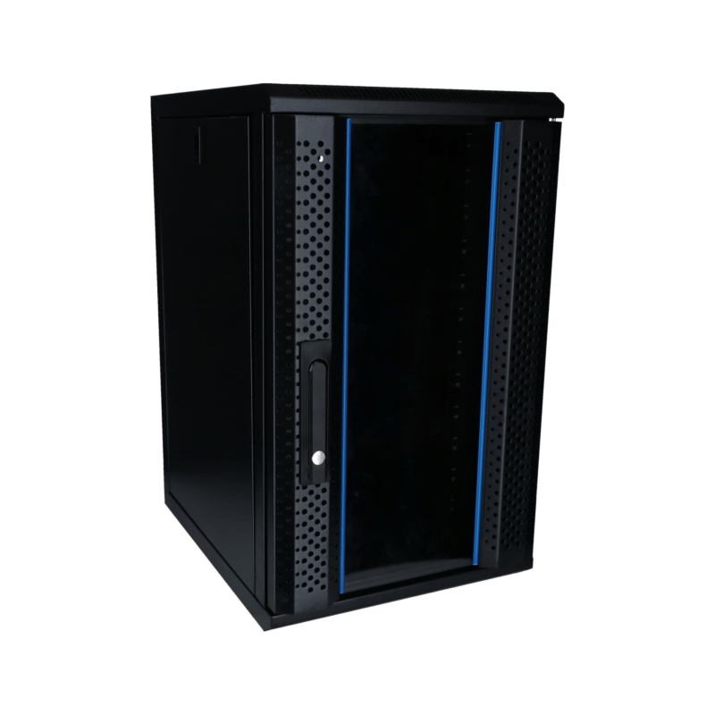 10 inch 12U server rack with glass door 370x450x618mm (WxDxH)