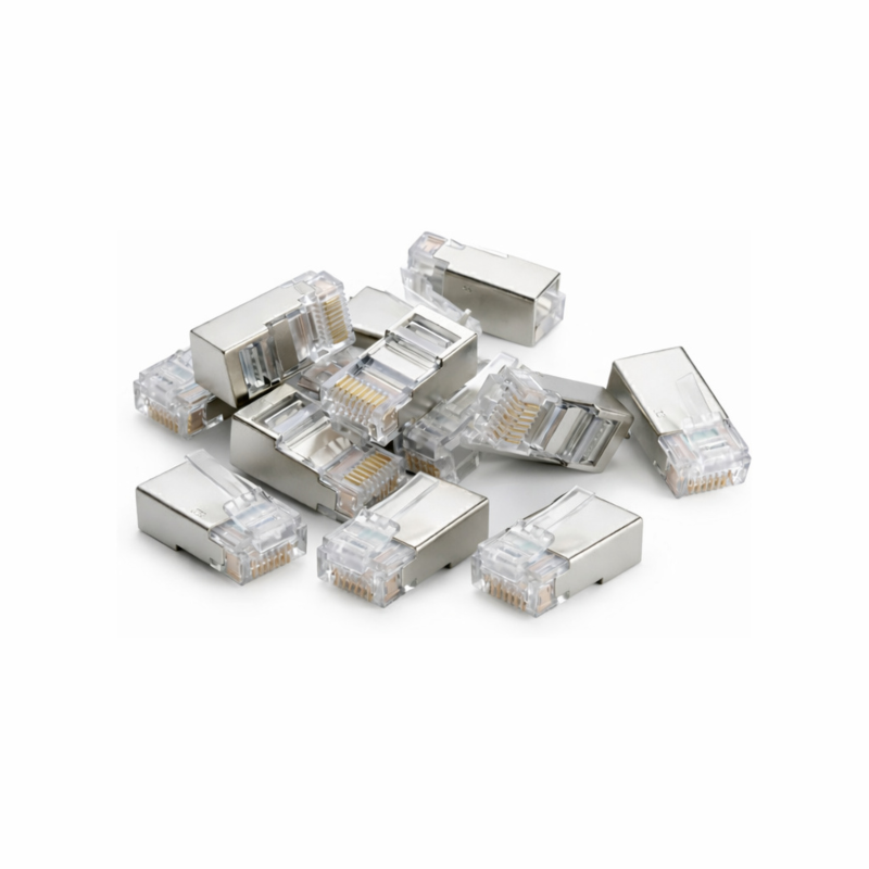 DANICOM FTP RJ45 CAT6 connector -shielded for stranded cable - 10 pieces