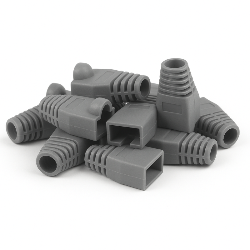 DANICOM RJ45 Cable Boot Grey -10 pieces