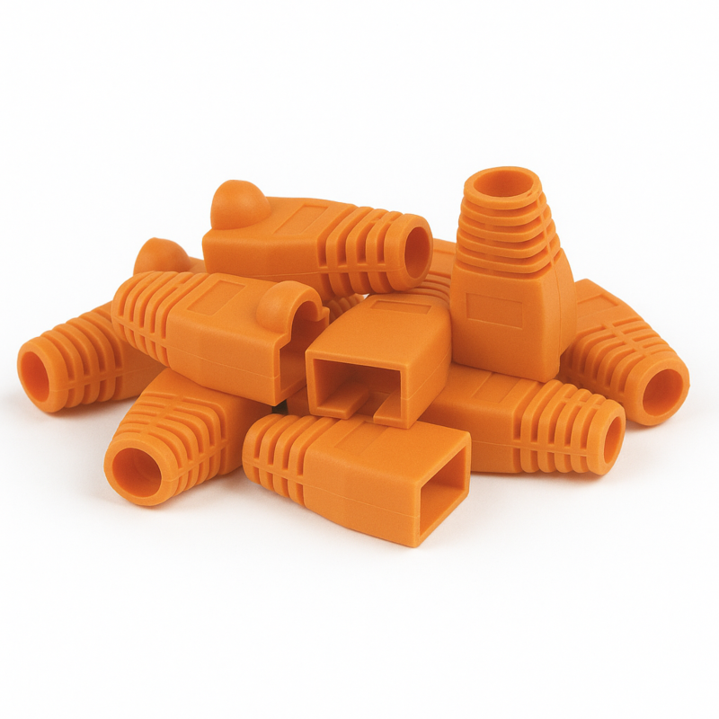 DANICOM RJ45 Cable Boot Orange -10 pieces