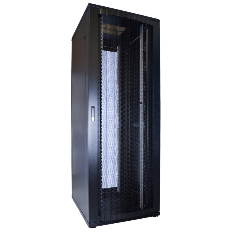 47U server rack with perforated door 800x1000x2200mm (WxDxH)