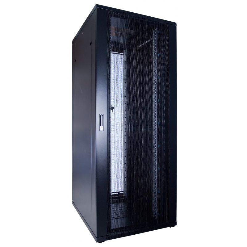 47U server rack with perforated door measurements: 600x800x220mm (WxDxH)
