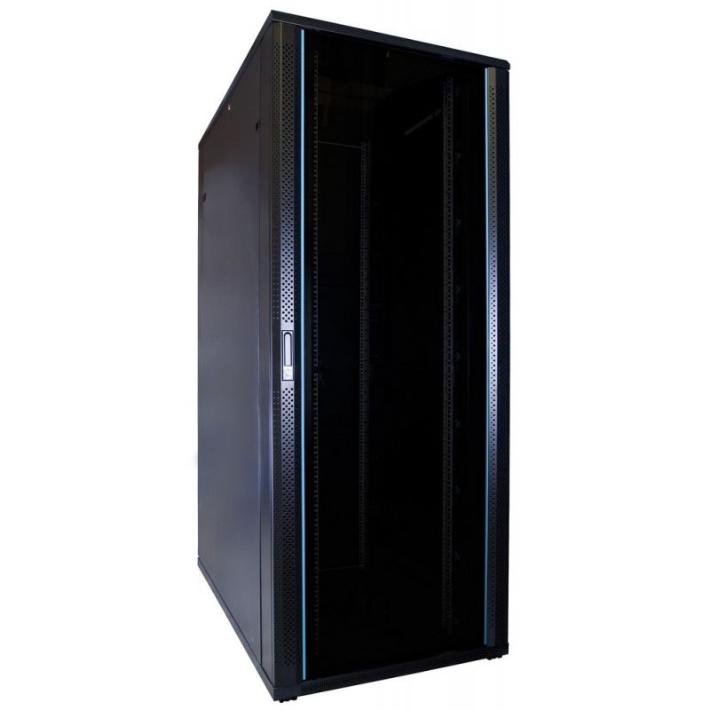 47U server rack with glass door 800x1200x2200mm (WxDxH)