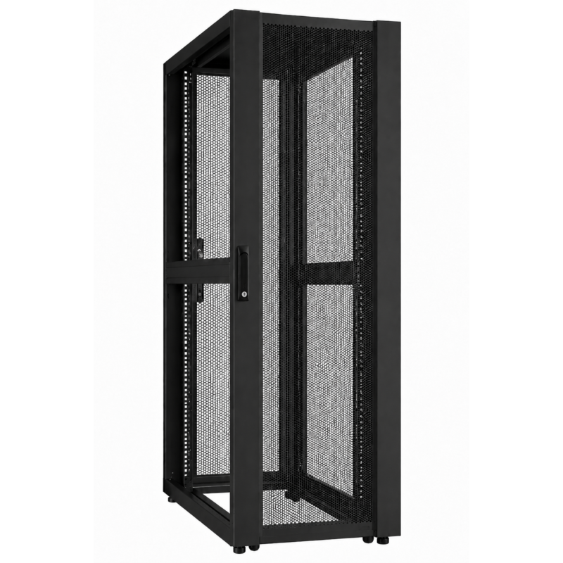 52U Datacenter server rack with perforated door 600x1000x2400mm (WxDxH)