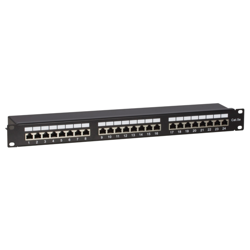 CAT5e FTP patch panel - 24 ports