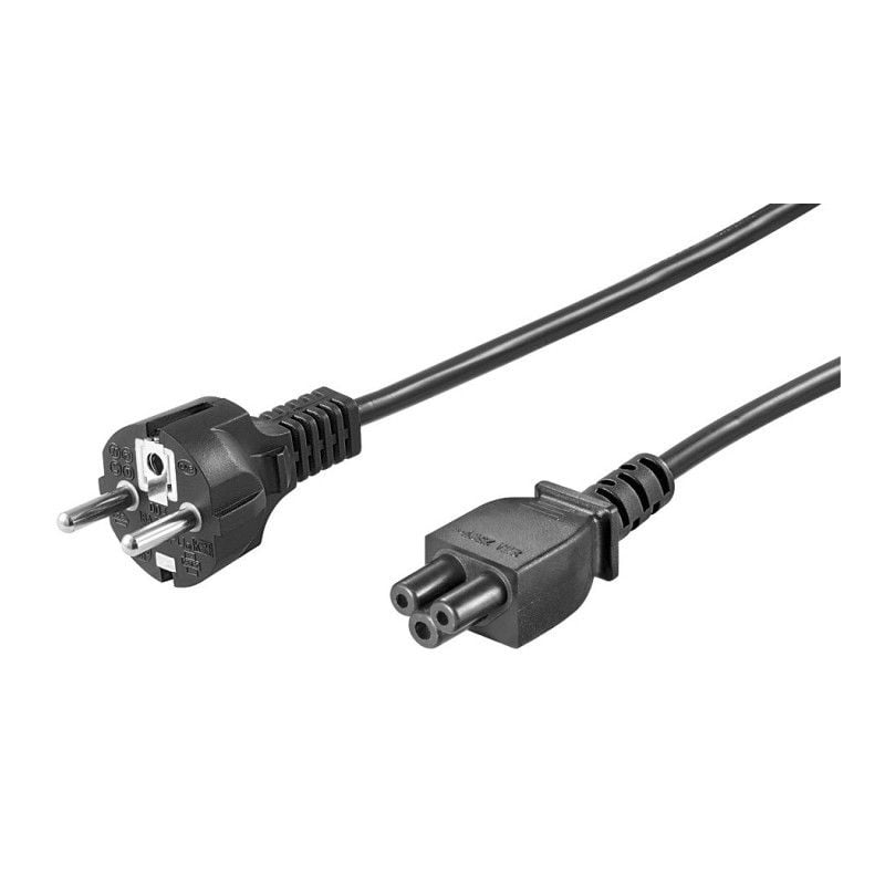 Power cord schuko to C5 1,80m black