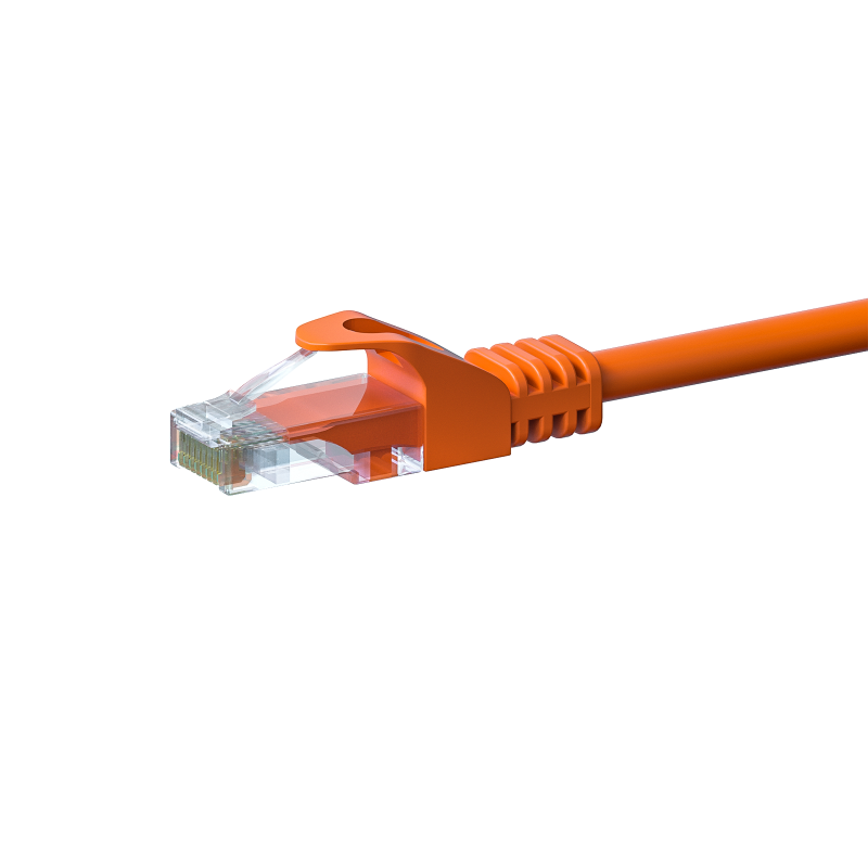 UTP CAT5e 0,25m orange - 100% copper 