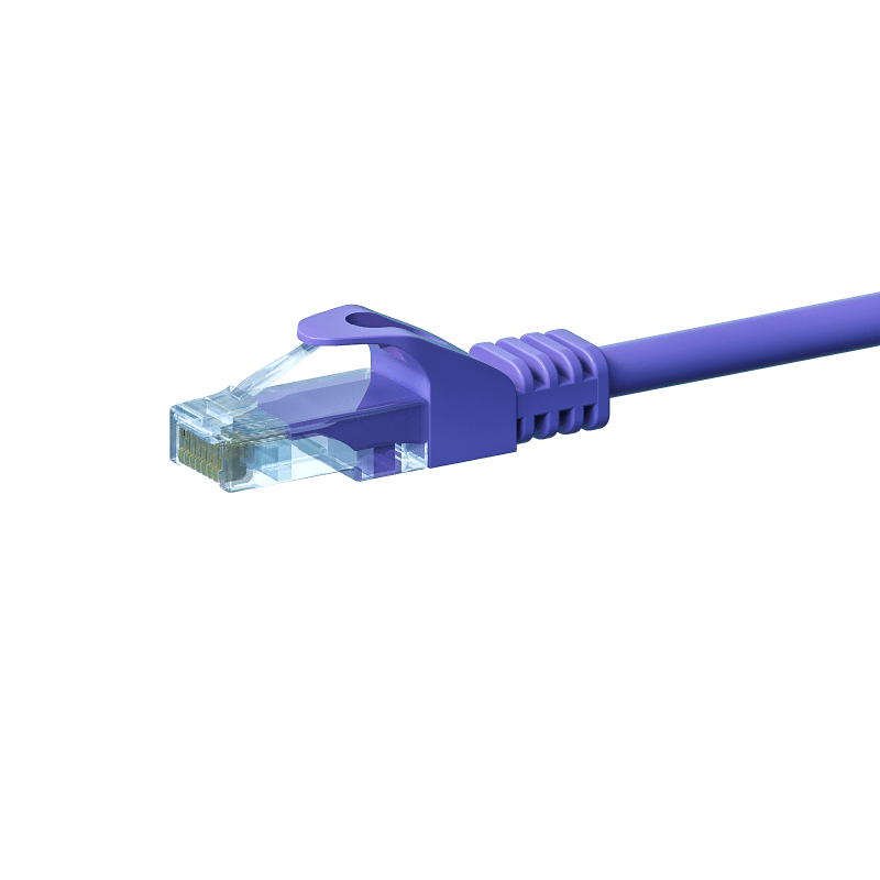 UTP CAT5e 1m purple - 100% copper