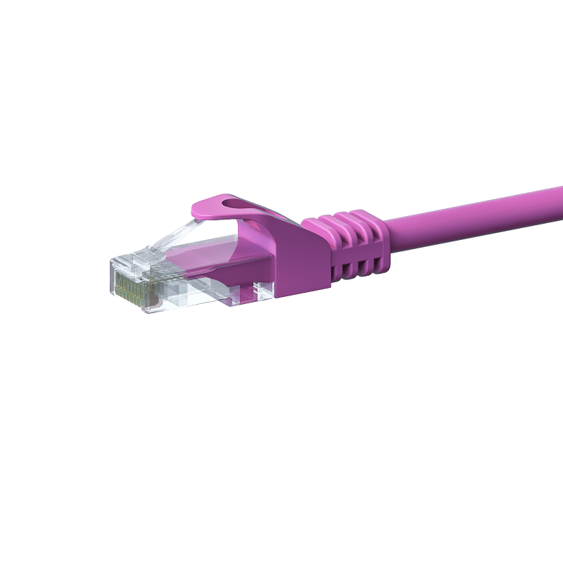 UTP CAT5e 3m pink - 100% copper