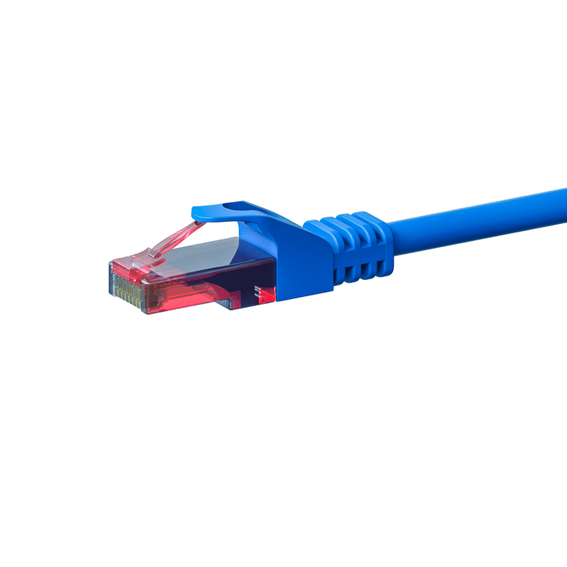 UTP CAT6 0,15m blue - 100% copper