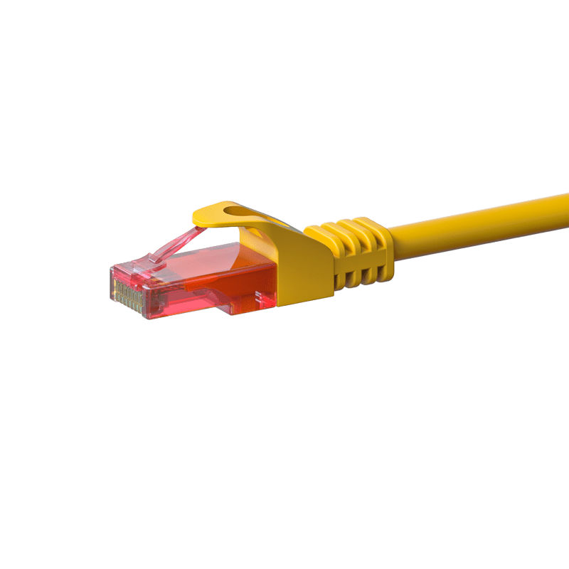 UTP CAT6 0,15m yellow - 100% copper