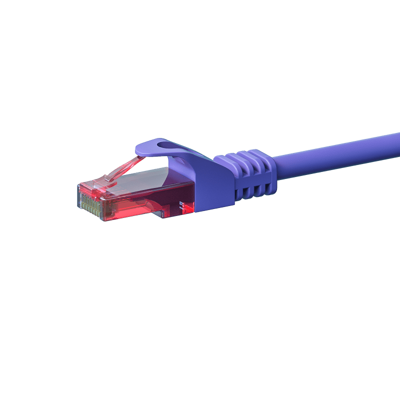 UTP CAT6 1m purple - 100% copper