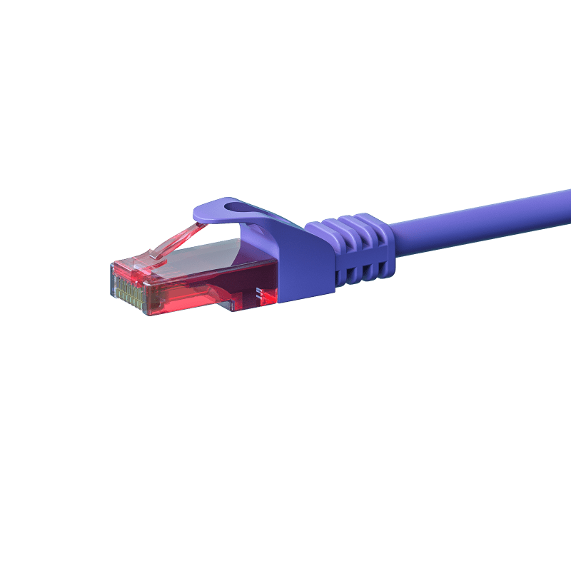 UTP CAT6 10m purple - 100% copper