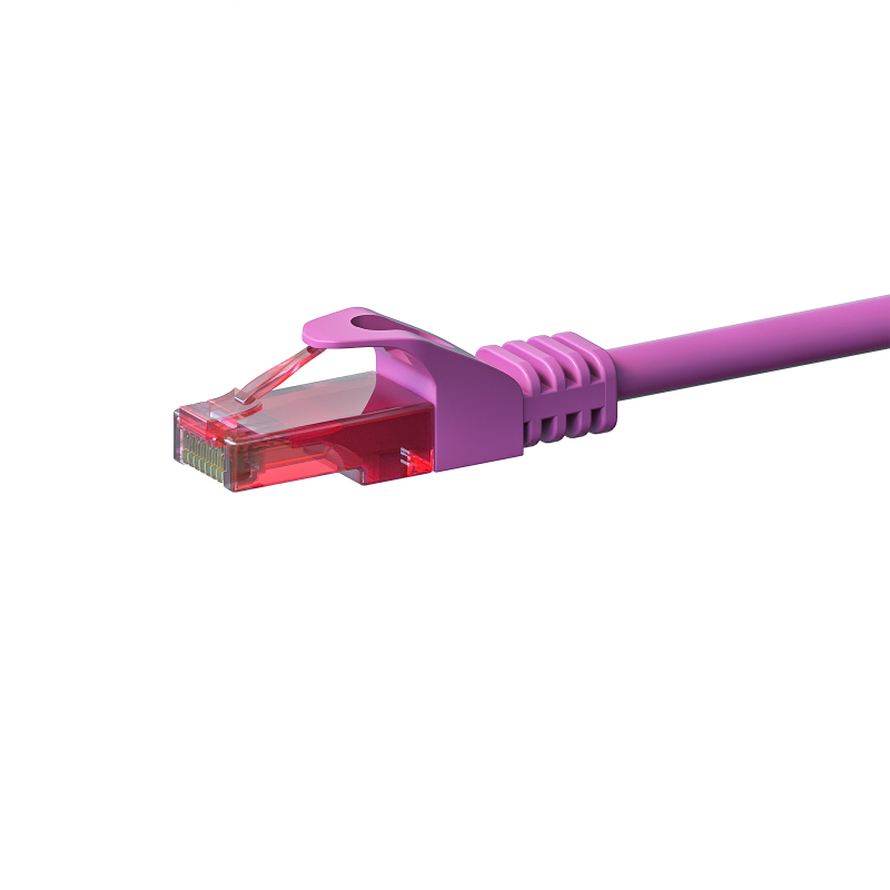 UTP CAT6 0,25m pink - 100% copper