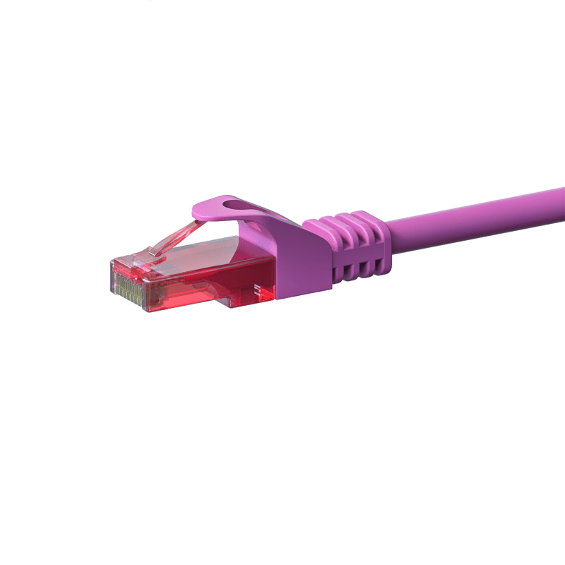 UTP CAT6 0,15m pink - 100% copper