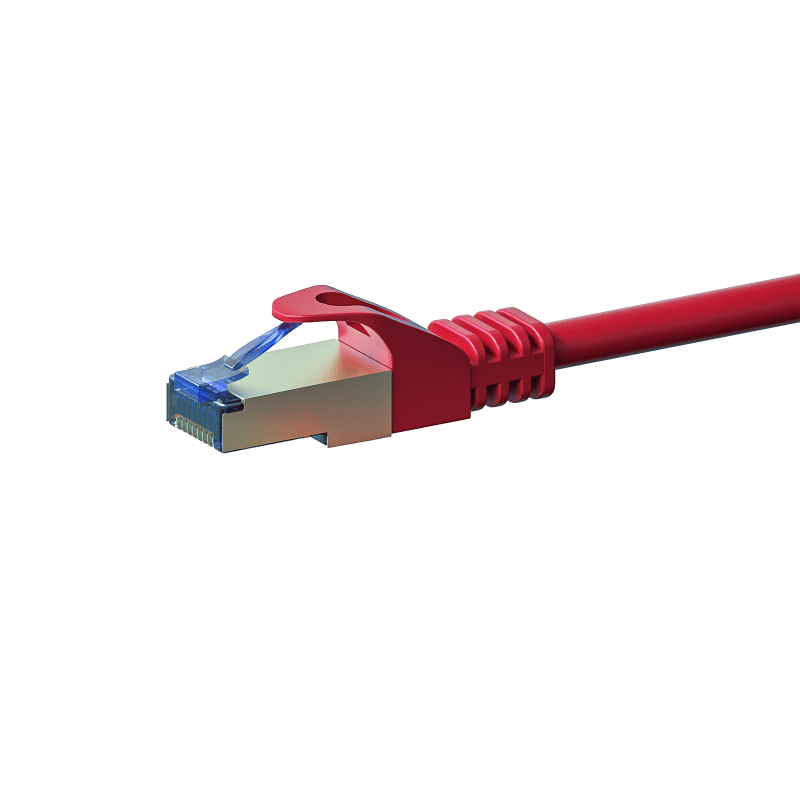 CAT6a S/FTP (PIMF) 0,25m red