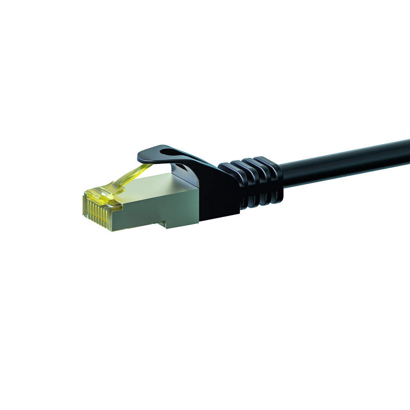 Cat7 S/FTP (PIMF) 0,25m black