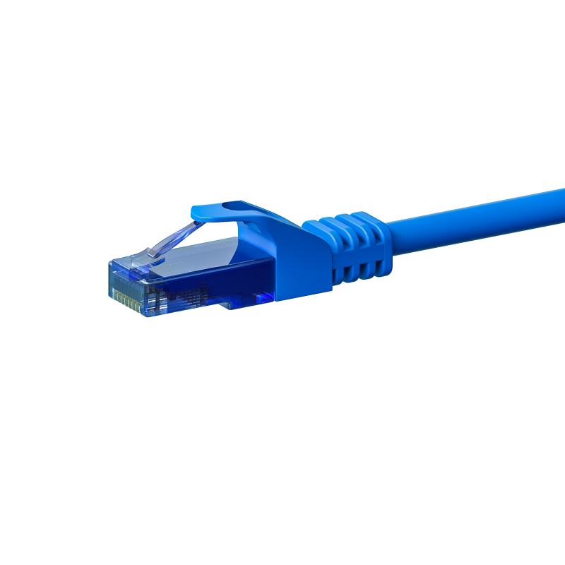 UTP CAT6a 0,25m blue - 100% copper