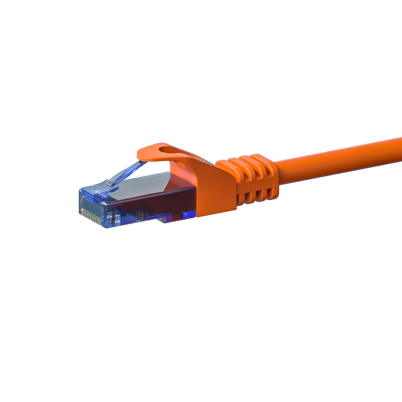 UTP CAT6a 0,15m orange - 100% copper