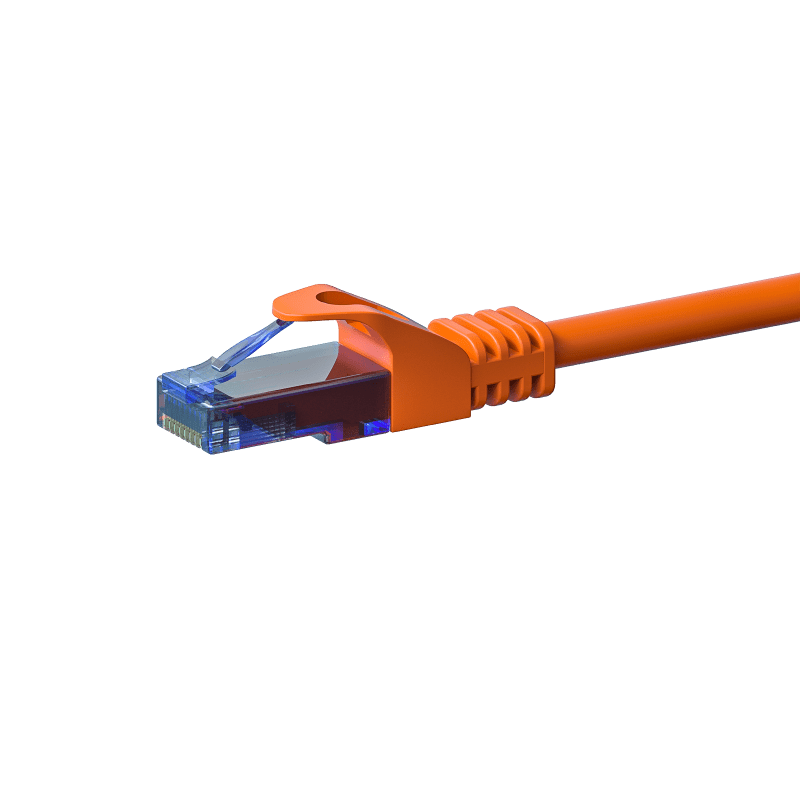 UTP CAT6a 0,50m orange - 100% copper