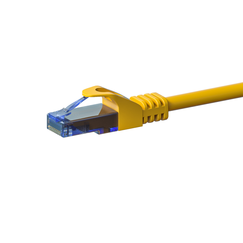 UTP CAT6a 0,15m yellow - 100% copper