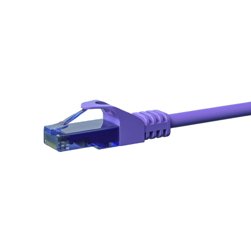 UTP CAT6a 0,15m purple - 100% copper