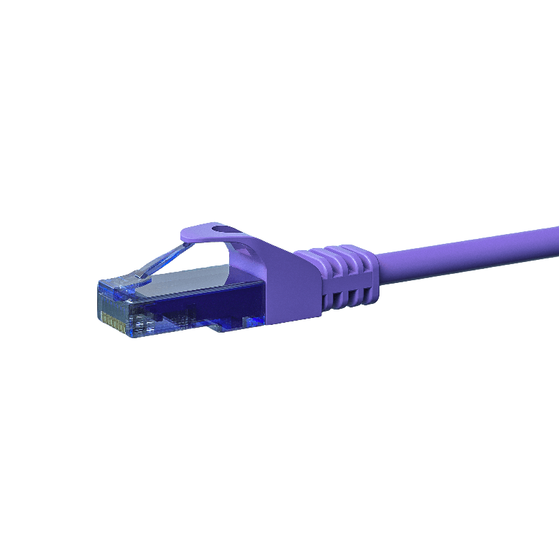 UTP CAT6a 1m purple - 100% copper