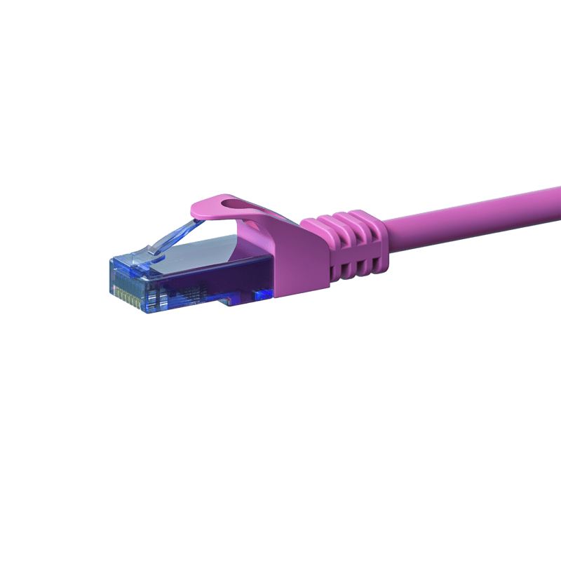 UTP CAT6a 0,15m pink - 100% copper