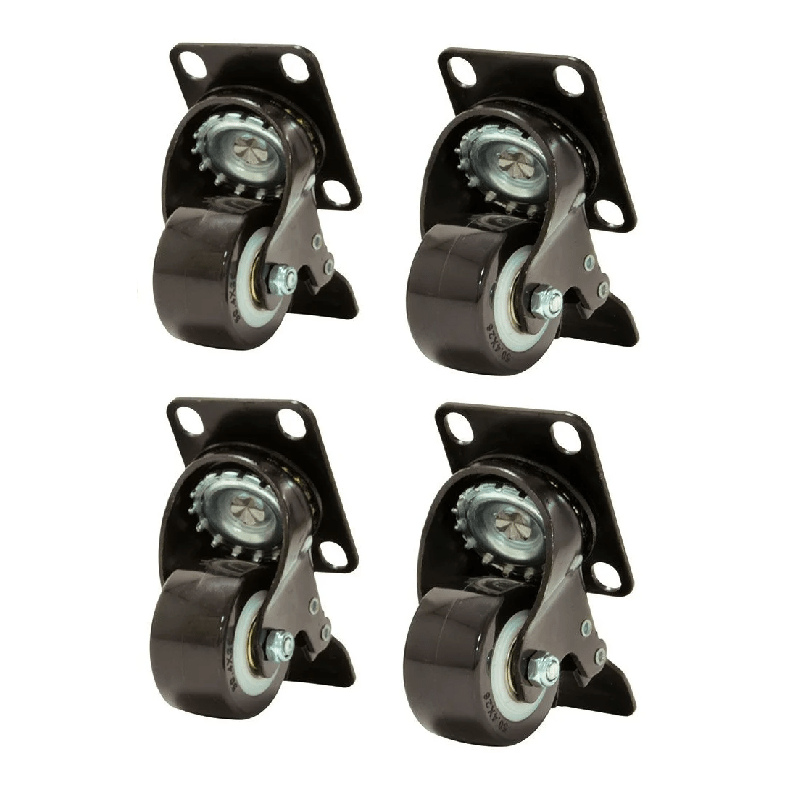 Set castors with brake for all server racks