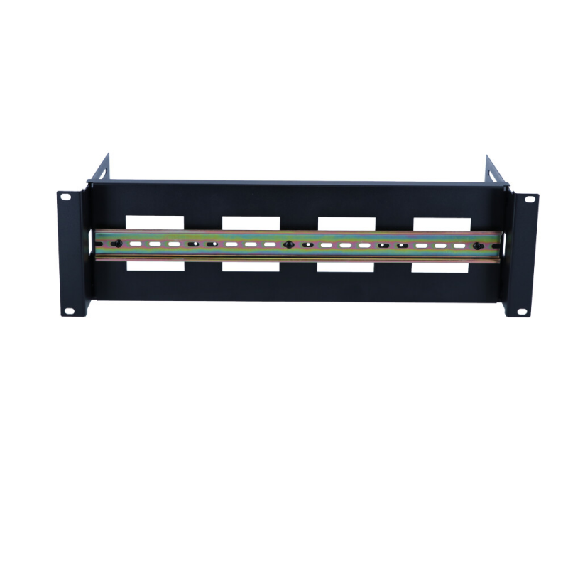 3U DIN rail for 19-inch racks - adjustable in depth
