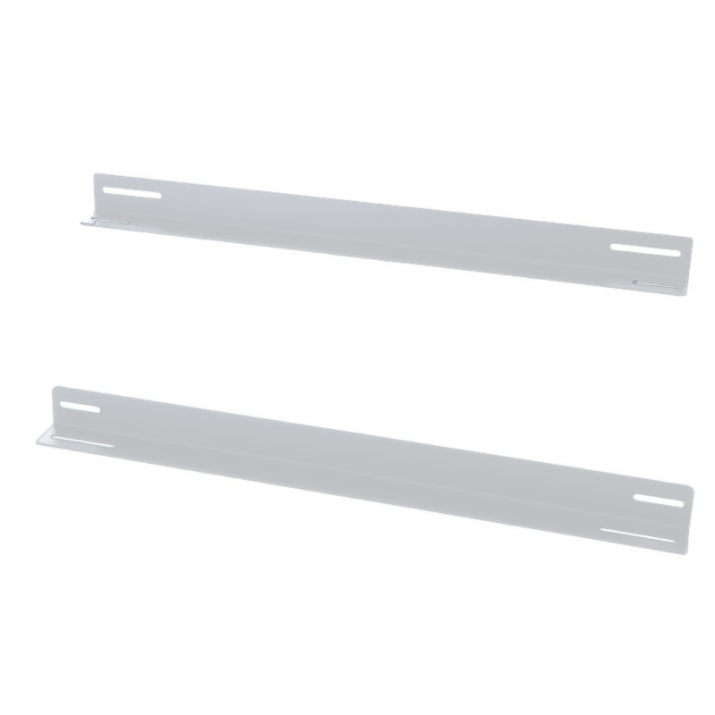 L-section 2-pack suitable for 600mm deep wall mount server racks - white