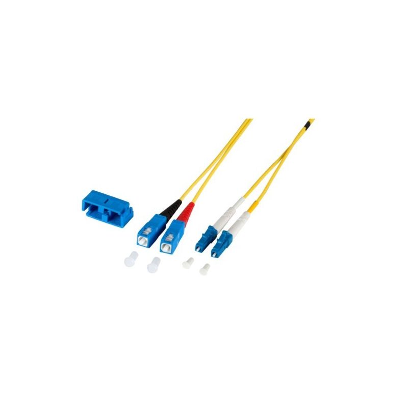 OS2 duplex fibre optic cable LC-SC 0,50m