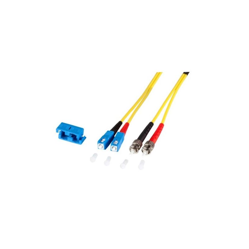 OS2 duplex fibre optic cable SC-ST 1m